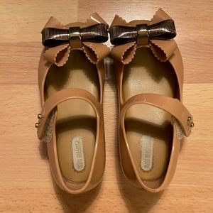 Mini Melissa, Size 8, Blush with Bow